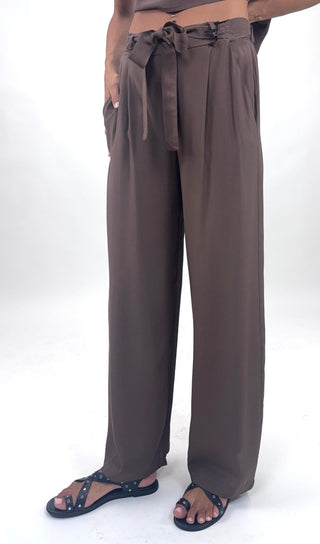 Pantalone - Pantalone palazzo fusciacca LUE531113 - Moro - VEVI