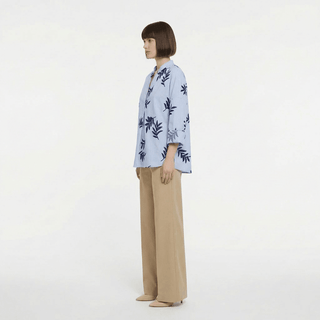 Pantalone - Pantalone palazzo LUE56749 - Sabbia - VEVI