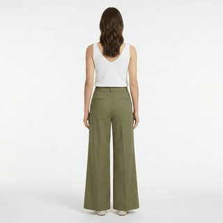 Pantalone - Pantalone palazzo LUE56749 - Verde militare - VEVI