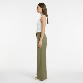 Pantalone - Pantalone palazzo LUE56749 - Verde militare - VEVI