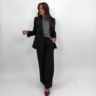 Pantalone - Pantalone palazzo LUI57079 - Nero - VEVI