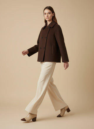 Pantalone - Pantalone palazzo pence - Burro - VEVI