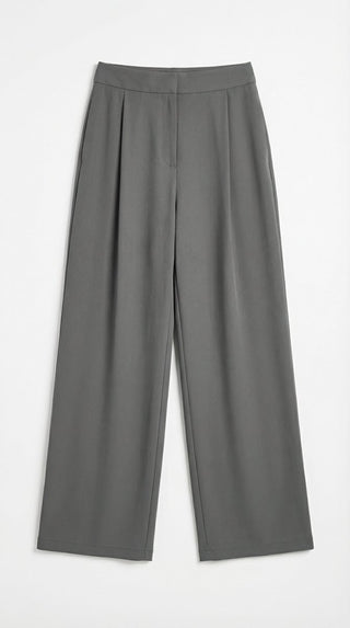 Pantalone - Pantalone palazzo pence - Grigio scuro - VEVI