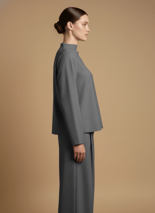 Pantalone - Pantalone palazzo pence - Grigio scuro - vevi.it