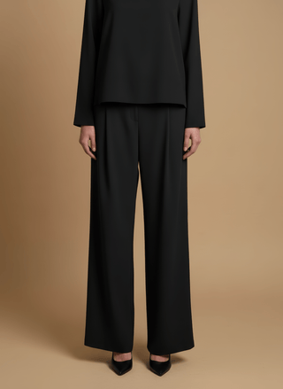 Pantalone - Pantalone palazzo pence - Nero - vevi.it