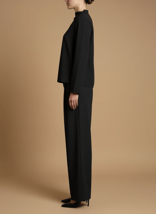 Pantalone - Pantalone palazzo pence - Nero - vevi.it