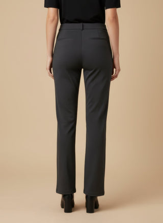 Pantalone - Pantalone palazzo punto milano - Grigio scuro melange - vevi.it