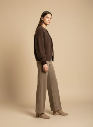 Pantalone - Pantalone palazzo velluto - Blu - VEVI