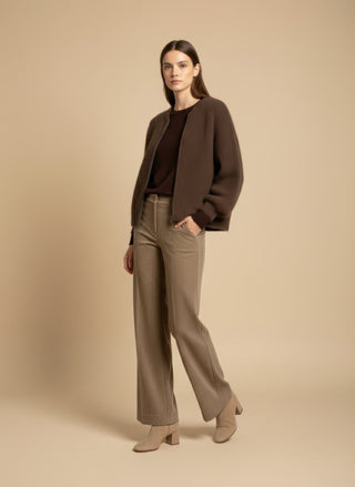 Pantalone - Pantalone palazzo velluto - Blu - VEVI