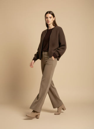 Pantalone - Pantalone palazzo velluto - Blu - VEVI