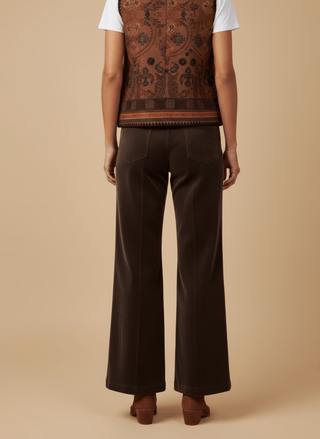 Pantalone - Pantalone palazzo velluto - Moro - vevi.it