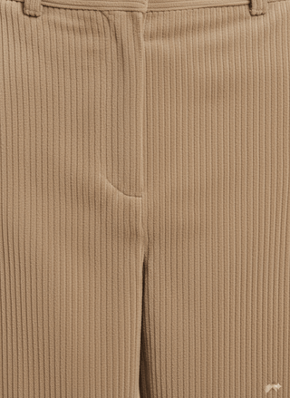 Pantalone - Pantalone palazzo velluto - Tortora - vevi.it