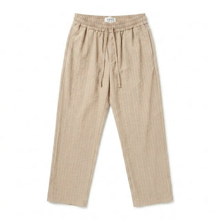Pantalone - Pantalone riga elastico caviglia GFE7299 - Beige - VEVI