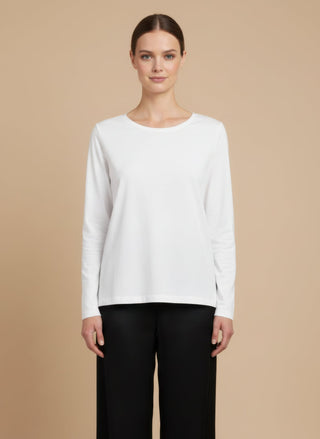 T-shirt - T-shirt m/l basic cotone - Bianco - vevi.it