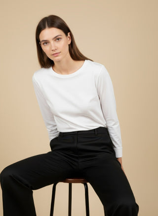 T-shirt - T-shirt m/l basic cotone - Bianco - VEVI