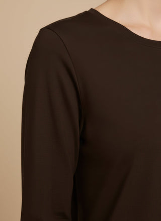 T-shirt - T-shirt m/l basic cotone - Marrone - vevi.it