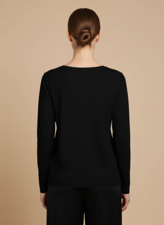 T-shirt - T-shirt m/l basic cotone - Nero - vevi.it