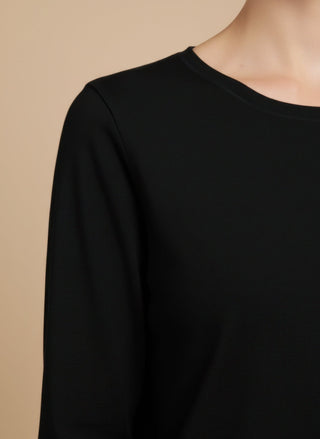 T-shirt - T-shirt m/l basic cotone - Nero - vevi.it