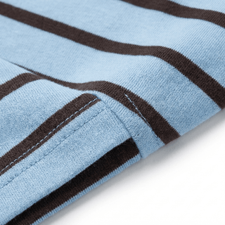 T-shirt - T-shirt m/l riga girocollo AME0028 - Blu - VEVI