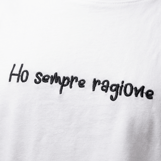 T-shirt - T-shirt ricamo ho sempre ragione GFE1111 - 3 - Cielo - VEVI