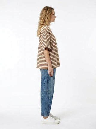 T-shirt - T-shirt riga AME10060 - Marrone - VEVI