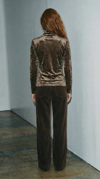 Top - Top ciniglia collo vulcano - Moro - VEVI