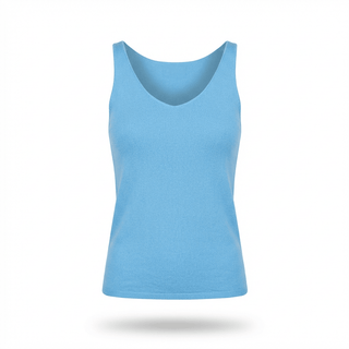 Top - Top in maglia viscosa DME9393 - Bianco - VEVI