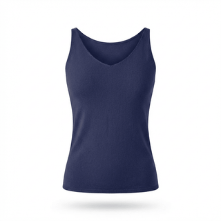Top - Top in maglia viscosa DME9393 - Bianco - VEVI