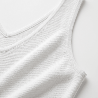 Top - Top in maglia viscosa DME9393 - Bianco - VEVI