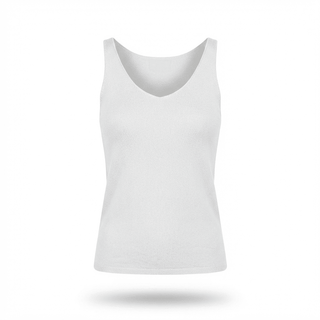 Top - Top in maglia viscosa DME9393 - Bianco - VEVI