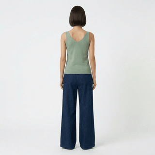Top - Top in maglia viscosa DME9393 - Bianco - VEVI