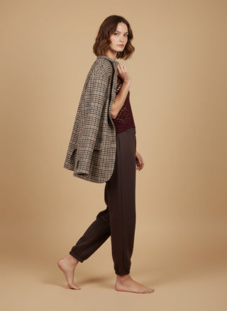 Top - Top m/m girocollo pizzo - Bordeaux - vevi.it