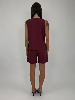 Top - Top portafoglio punte CVE305-26 - Rosso india - VEVI
