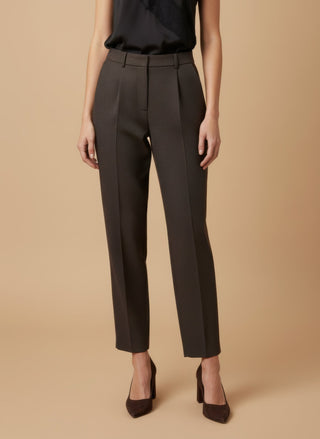 Top - Top raso con pizzo - Nero - vevi.it