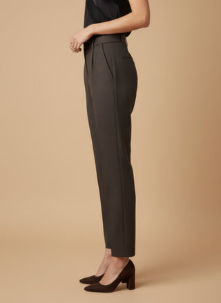 Top - Top raso con pizzo - Nero - vevi.it