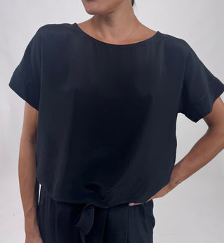 Top - Top scatolina viscosa LUE44512 - Nero - VEVI