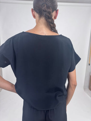 Top - Top scatolina viscosa LUE44512 - Nero - VEVI