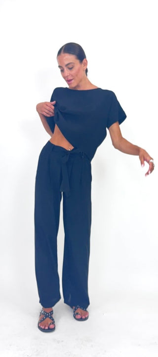 Top - Top scatolina viscosa LUE44512 - Nero - VEVI
